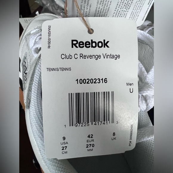 Reebok Club C Revenge Vintage Shoes M 9 / W 11